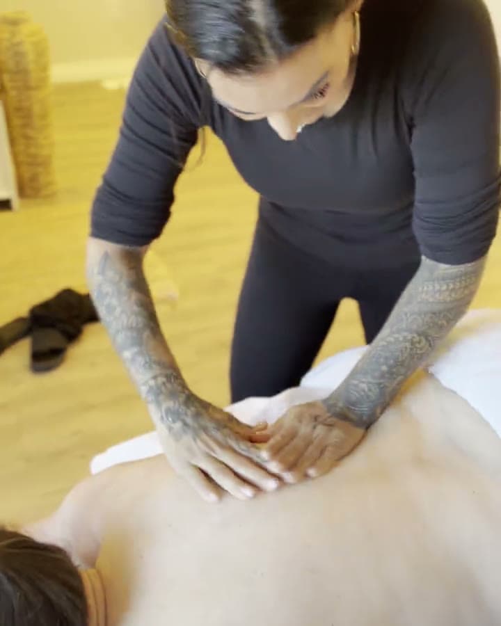 Hands-on care at Back in Health: massage, cupping, hot stone and assisted stretching